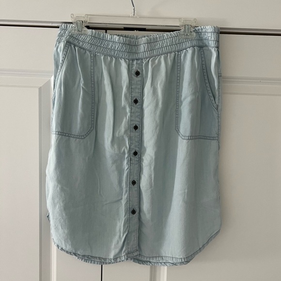 Prana Chambray Shelly Skirt - Picture 2 of 11